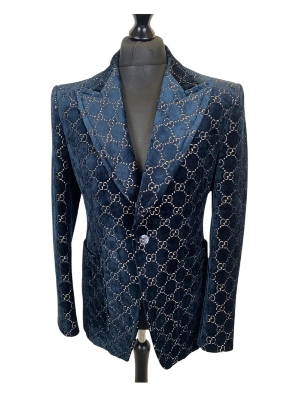 Gucci Men’s Gg Velvet Blazer size 50R $3500